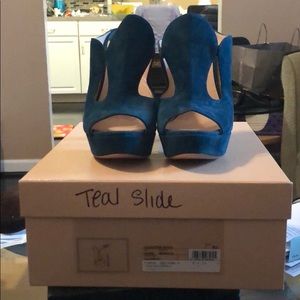 Prada high heel slide shoe